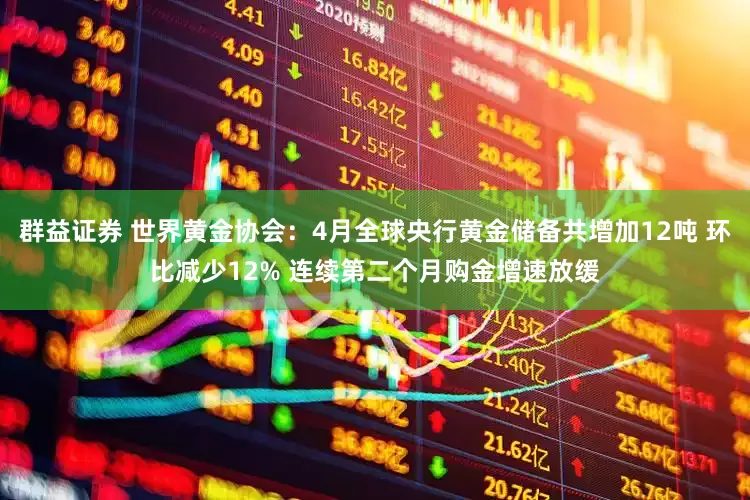 群益证券 世界黄金协会：4月全球央行黄金储备共增加12吨 环比减少12% 连续第二个月购金增速放缓